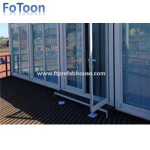 Caban Swyddfa Modiwlaidd Gyda Waliau Gwydr